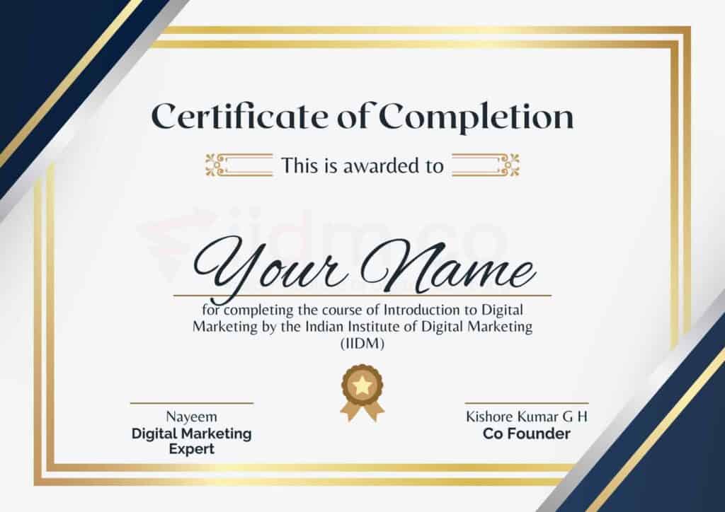 iidm certificate